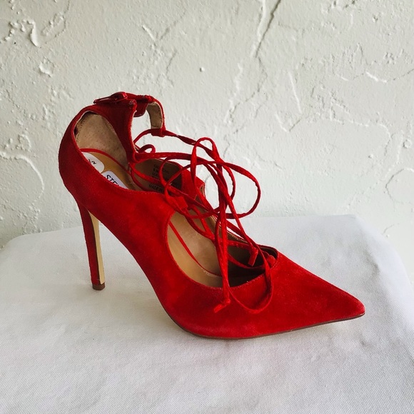 🎈OPEN TO REASONABLE OFFERS🎈Steve Madden Red Stilettos - Picture 5 of 14